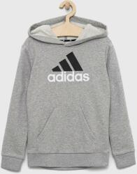 Adidas gyerek felső szürke, nyomott mintás, kapucnis - szürke 128