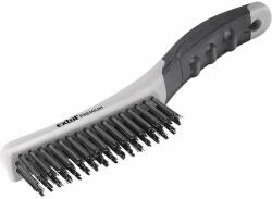 Extol Drótkefe hajlított műanyag nyéllel, 4 soros, acél szállal (keskeny) (8803911)