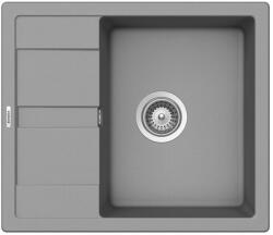 SCHOCK Ronda D-100 Cristalite Croma gránit mosogatótálca, szifonnal, szürke, beépíthető (6426495450368)