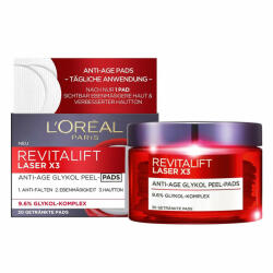 L'Oréal - Dischete de fata L`Oreal Revitalift Laser X 3 Anti-Aging Glycolic Peel, 30 bucati Dischete demachiante 30 buc - hiris