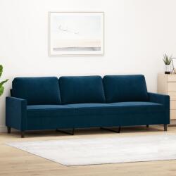 vidaXL Canapea cu 3 locuri, Albastru, 210 cm, material catifea (348774) Canapea