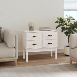 vidaXL Dulap consolă, Alb, 90x40x78 cm, lemn masiv de pin (821740) Comoda