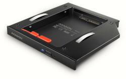 AXAGON Enclosure AXAGON RSS-CD12 2.5" SSD/HDD caddy into DVD slot, 12.7 mm, LED, ALU (RSS-CD12)