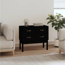 vidaXL Dulap consolă, Negru, 90x40x78 cm, lemn masiv de pin (821743) Comoda