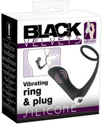 Black Velvets Vibrating Ring & Plug