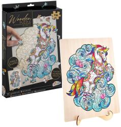 Grafix Puzzle 3D din lemn Grafix din 130 de piese - Unicorn (400045) Puzzle