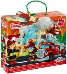 Grafix Puzzle pentru podea Grafix 60 de piese - Stația de pompieri (400023)