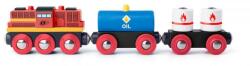 Woodyland Locomotiva Diesel Woody cu tren de marfă (OLP102191898) Trenulet