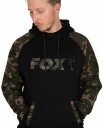 Fox Outdoor Products Black Camo Raglan Hoodie kapucnis felső M (CFX189)