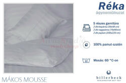 Billerbeck Réka 5 részes pamut-szatén ágyneműhuzat - Mákos mousse - alvasstudio