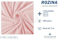 Billerbeck Rozina pamut lepedő - Epres krémes 240x275 cm - alvasstudio