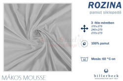Billerbeck Rozina pamut lepedő - Mákos mousse 270x275 cm - alvasstudio