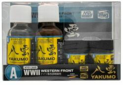 Mr. Hobby Mr Hobby/MIG Yakumo Weathering Color Set A WWII WESTERN FRONT WY-01