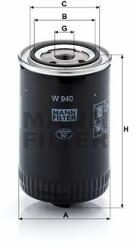 Mann-filter Filtru ulei MANN-FILTER W 940 (W 940) - automobilus