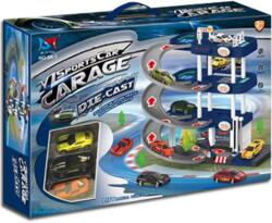 Magic Toys 3-emeletes parkolóház sportkocsikkal fénnyel és hanggal (MKL384008)