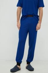HUGO BOSS nadrág otthoni viseletre férfi, sima - kék XL
