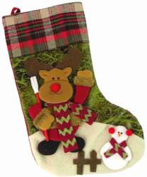 Inlea4Fun Rénszarvasos Mikulás zokni 47 cm (LE-12610)