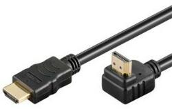 PremiumCord kphdmea2 HDMI High Speed+Ethernet 90° 2 m fekete kábel (kphdmea2)