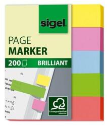 Sigel "Brilliant Mini" 12x50 mm papír vegyes színű jelölőcímke (5x40 lap) (HN625)