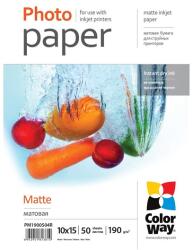 ColorWay Prémium matt 190 g/m, 10x15, 50 lap fotópapír (PM1900504R)