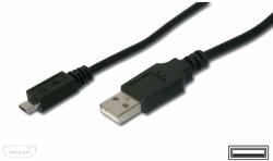 PremiumCord KU2M15F USB kábel 1, 5 M USB 2.0 USB A Micro-USB B Fekete (ku2m15f)