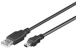 PremiumCord KU2M05A USB kábel 0, 5 M USB 2.0 USB A Mini-USB B Fekete (ku2m05a)
