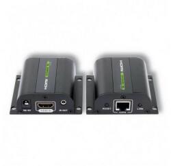 Techly HDMI extender, Cat. 5e/6/6a. 7 kábel, 60m-ig, IR vevőegységgel (020355)
