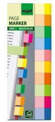 Sigel "Multicolor" 15x50 mm papír vegyes színű jelölőcímke (10x50 lap) (HN682)