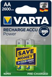 VARTA Power AA 2600mAh Ni-MH 1, 2V (2 db) Újratölthető akku elem (BAVA 57161 NEW)