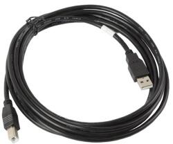 Lanberg CA-USBA-10CC-0030-BK USB kábel 3 M USB 2.0 USB B Fekete (CA-USBA-10CC-0030-BK)