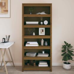 vidaXL Bibliotecă, maro miere, 80x35x183 cm, lemn masiv de pin (821697) Biblioteca