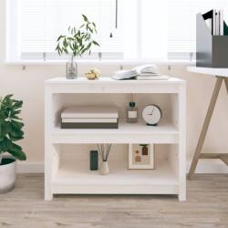 vidaXL Bibliotecă, alb, 80x35x68 cm, lemn masiv de pin (821675) Biblioteca