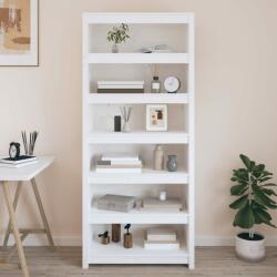 vidaXL Bibliotecă, alb, 80x35x183 cm, lemn masiv de pin (821695) Biblioteca