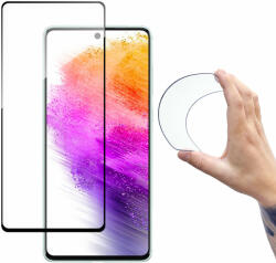 Wozinsky Samsung Galaxy A73 5G Wozinsky Flexi nano hybrid kijelzővédő üvegfólia fekete kerettel