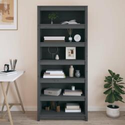 vidaXL Bibliotecă, gri, 80x35x183 cm, lemn masiv de pin (821696) Biblioteca