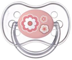 Canpol Suzetă de silicon Canpol Newborn Baby, în formă de cireș, 6-18 luni, roz (22/563_pin)