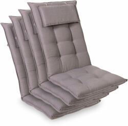 Blumfeldt Sylt, üléspárna, üléspárna székre, magas háttámla, párna, poliészter, 50 x 120 x 9 cm, 4 x üléspárna (CPT10_10271262-4_) (CPT10_10271262-4_)