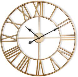 Casa Chic Queensway 60 falióra, fémkeret, csendes, Ø 60 cm (ANTIC-CLOCK-60-GLD) (ANTIC-CLOCK-60-GLD) - klarstein