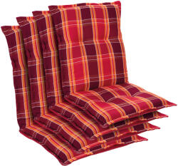 Blumfeldt Prato, üléspárna, üléspárna székre, alacsony háttámla, kerti székre, poliészter, 50 x 100 x 8 cm, 4 x huzat (CPT10_10221409-4_) (CPT10_10221409-4_)