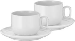 WMF Ceașcă pentru cafea cu farfurie BARISTA, set de 2 buc, 160 ml, alb, WMF