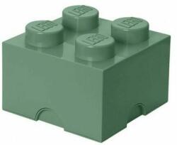 LEGO® Recipient depozitare Pojemnik klocek LEGO® z 4 wypustkami (Sand Green) (RC40031747)