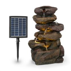 Blumfeldt Savona, fontană solară, 2, 8 W, polirezină, 5 ore, baterie, iluminare LED, aspect de piatră (LEU13-Savona) (LEU13-Savona) - klarstein