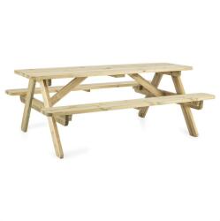 Blumfeldt Picknicker 180, masă de picnic, mobilier de grădină, 32mm, lemn de pin, 45 kg (GDM9-Picknicker-180) (GDM9-Picknicker-180) - klarstein