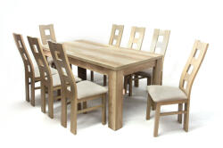  Atos asztal Indiana székkel - 8 személyes étkezőgarnitúra