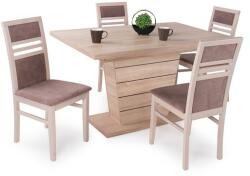  Fanni asztal Mira székkel - 4 személyes étkezőgarnitúra