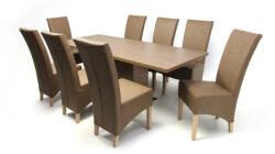  Kevin asztal Pilat székkel - 8 személyes étkezőgarnitúra