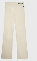 Tommy Hilfiger Pantaloni din material Comfy Rib Essential KG0KG07069 D Bej Regular Fit
