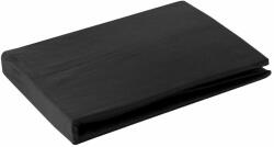 EUROFIRANY Nova3 gumis lepedő 140x200 cm +30 cm pamut-szatén Fekete