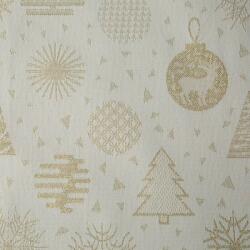 Eurofirany Karácsonyi asztali futó jacquard anyagból karácsonyi motívumokkal Arany 40x140 cm