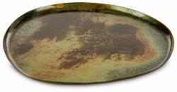 Eurofirany Ruth dekoratív tál fémből Barna 33x28x2 cm
